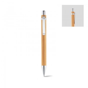  Ручка бамбуковая с металлическими элементами HERA