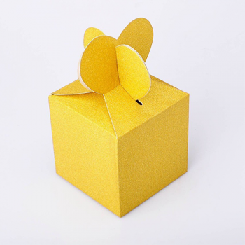 Упаковка для чашек из картона Глиттер (золото)