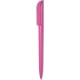 Ручка пластиковая шариковая, поворотная,розовая
