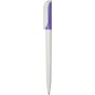 Ручка пластиковая шариковая, поворотная,фиолетовая