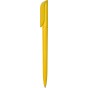Ручка пластиковая шариковая, поворотная,желтая