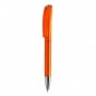 Ручка пластиковая шариковая, поворотная,оранжевая