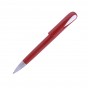 Ручка пластиковая шариковая, поворотная,красная