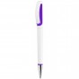 Ручка пластиковая шариковая, поворотная,фиолетовая