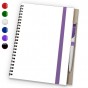 блокнот с ручкой А5 фиолетовый